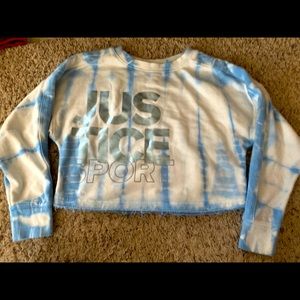 Justice Sport Size 10 crop sweatshirt